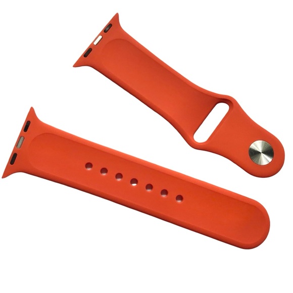 5/$20 NEW ORANGE Silicone Sport Band Apple Watch 38/40/41mm S/M - Picture 4 of 7